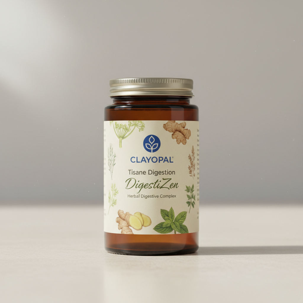 Tisane Digestion DigestiZen CLAYOPAL — complexe digestif carminatif hépatodigestif