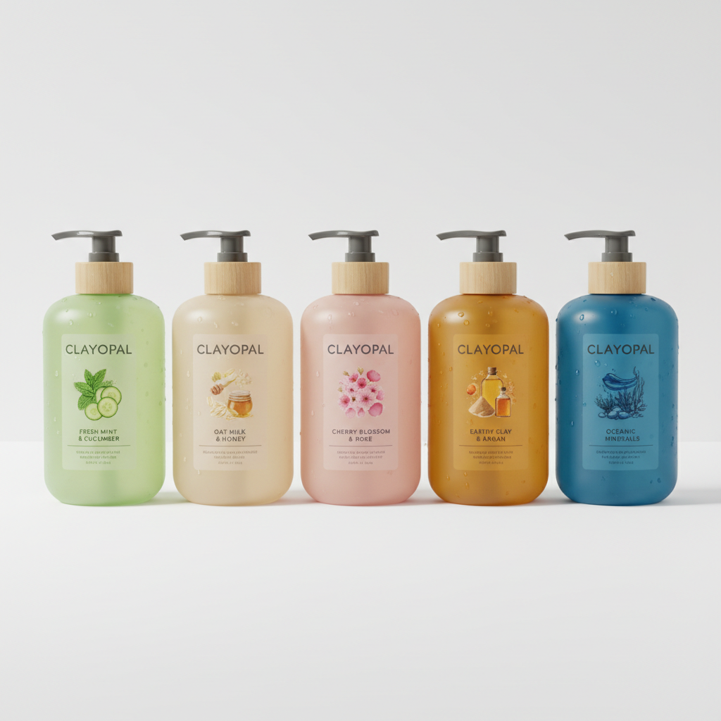 Shampooing CLAYOPAL — nettoyage doux et soin cuir chevelu en 5 parfums